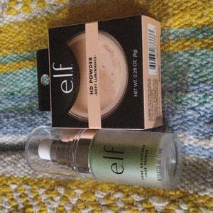 Elf HD powder soft luminess. Elf tone adjusting face primer